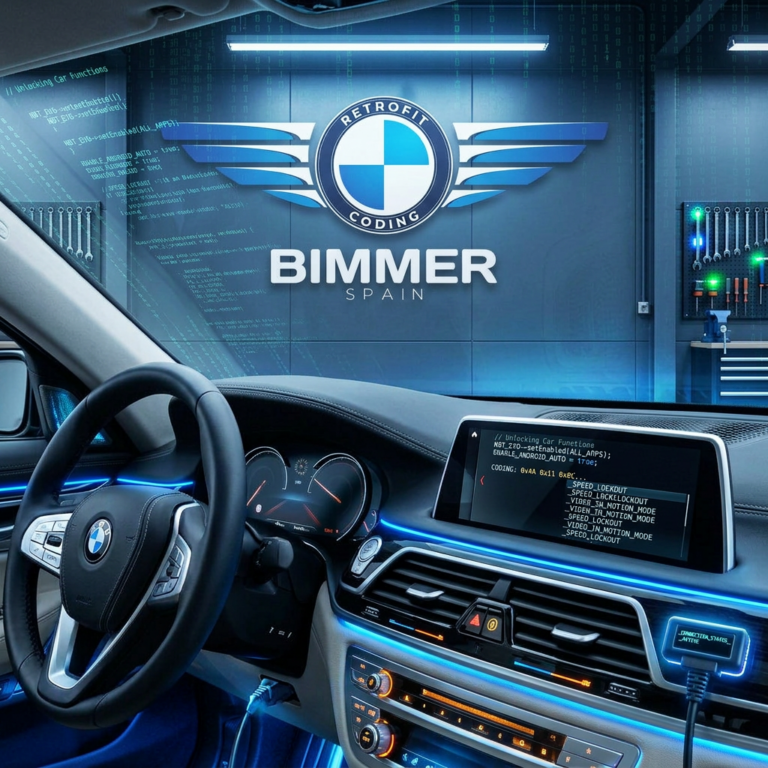 Interior BMW Serie 7 Encendido